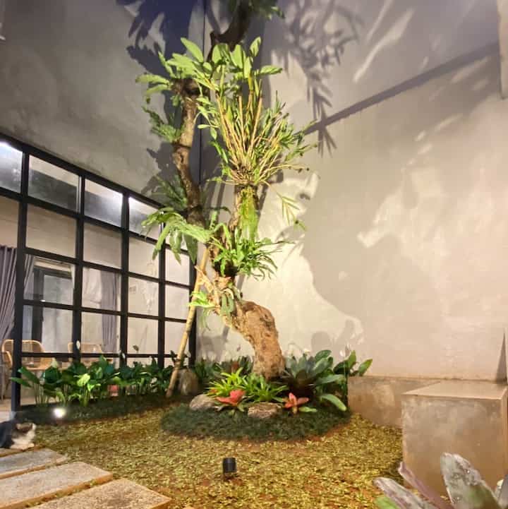 Lighting di Wina.Home mayoritas memakai warm white. Karena warm white memberi kesan nyaman, ketenangan dan menambah estetika. Slide pertama yaitu area taman bagian dalam, qt pakai lampu sorot agar kamboja fosilnya makin terlihat estetik. Di Slide kedua qt pakai lampu sorot di dalam kamar dan pakai warm white. Di slide ketiga qt pakai lampu gantung di area dining room. Biar berasa seperti di cafe2😂
#homelighthing
#inspirasilampu
#lighthingdesign
#dekorlampu
#lampuindustrial 