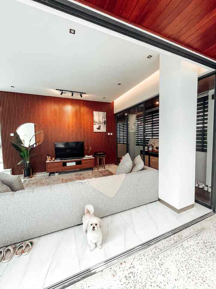 POV : Dari ruang tamu kami

#tropicalhouse #tropicalmodern #japandi #livingroom #dreamhouse