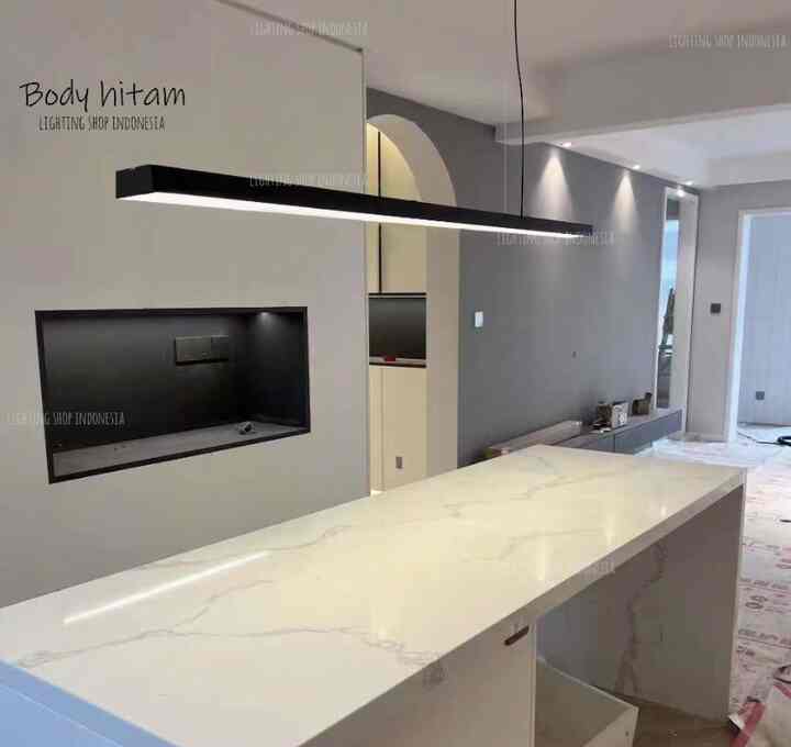 Lampu gantung lampu plafon kap panjang led office hanging lamp