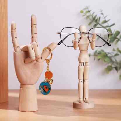 Manekin Kayu Manekin Tangan Pajangan Action Figure