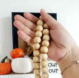 AESTHETIC WOODEN BEADS / wooden beads / beads / aesthetic decor / tasbih dekorasi kayu