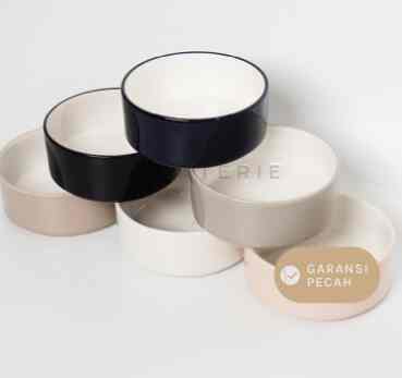 Mangkok Makan Cereal Bowl Stackable Keramik