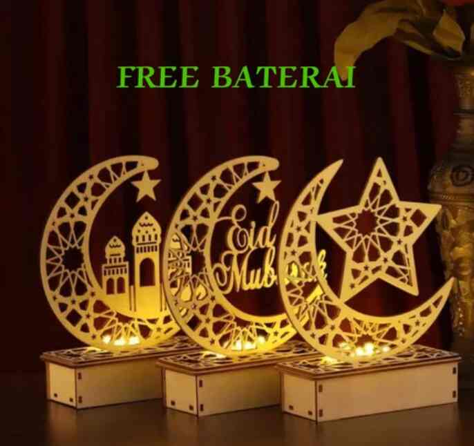 Lampu Led Dekorasi Ramadan Dengan Dudukan 4 Led Lights