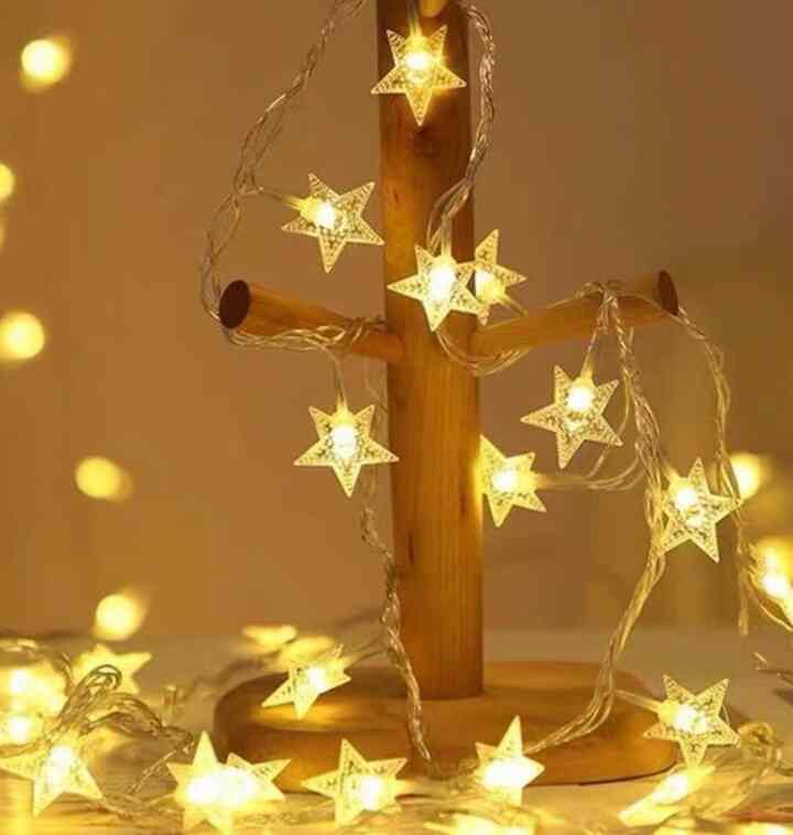 Lampu Tumblr Natal Bentuk Bintang 8 Meter 42 Led