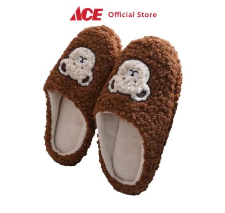 Ukuran 40/41 Sandal Rumah Grumpy Bear - Cokelat