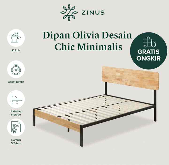 Dipan Tempat Tidur Olivia Minimalis Industrial