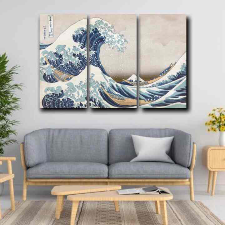 Hiasan Dekorasi Dinding Multipanel Motif Jepang Japanese Art