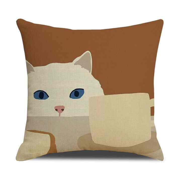 Sarung Bantal Linen Print 45x45, (N)