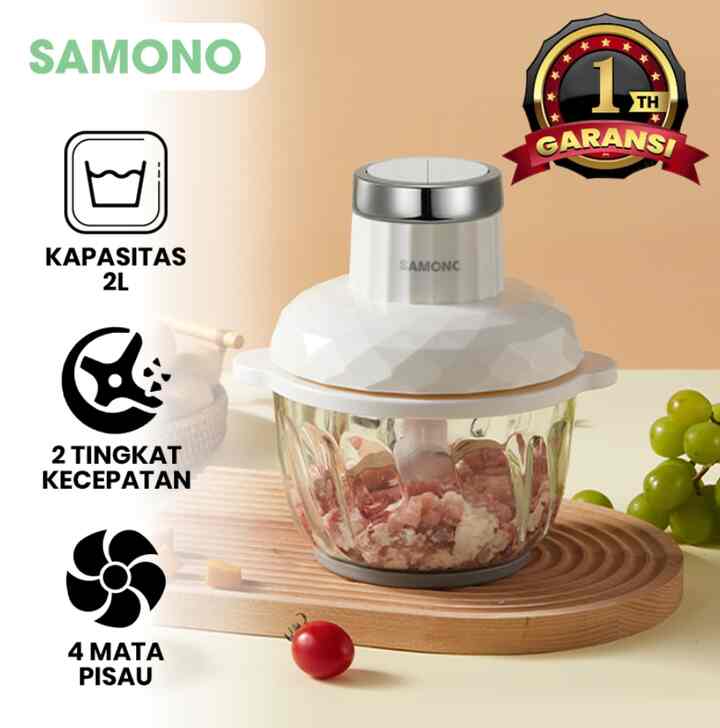 300W Food Chopper Kaca Blender 2L