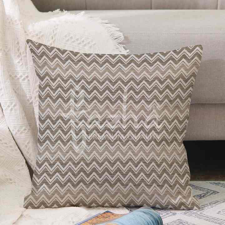 Sarung Bantal Sofa Motif Zigzag