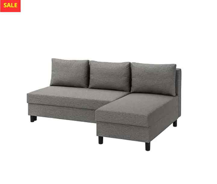 ÄLVDALEN Sf tpt tdr 3 ddkn dg chaise lounge, knisa abu-abu krem