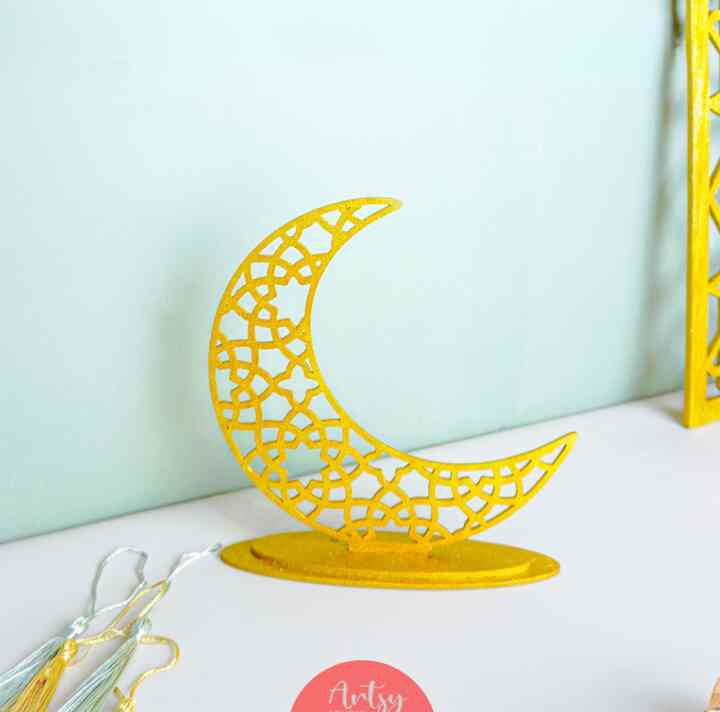 Properti Foto Islami Hiasan Meja Bulan Sabit