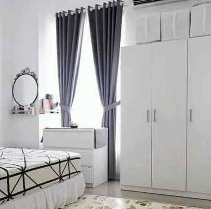 gorden blackout polos tinggi 250 cm terpopuler - cream