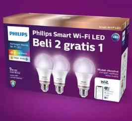 LedBulb Wifi Tunable White + Color RGB 9W A50 Philips LED