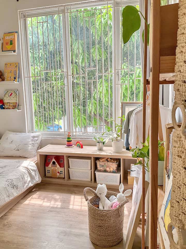Playcorner • kids bedroom area

Golden hour view at 8 am.

A child's first five years are an important period for their brain development. I designed this corner of the room as a place for stimulation for children where they can learn, explore and play together. A house full of memories from their childhood, hopefully when they grow up the moments in this room can be one of the beautiful memories that will never be forgotten.

#kidsbedroomdecoration
#playroomidea
#minibudgetchildren'sroom
#clusterhouse
#goldenhour
#livewithkids
