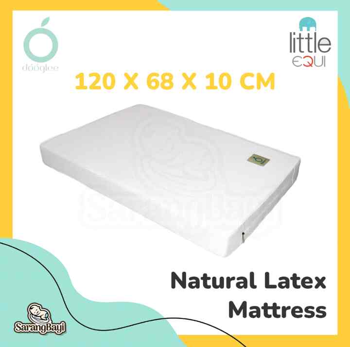 Mattress Latex Size 120 x 68 x 10 cm for Little Equi