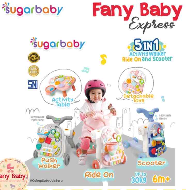 5IN1 ACTIVITY WALKER, RIDE ON AND SCOOTER / PUSH WALKER