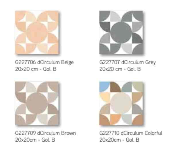 Keramik roman G 227706,227707,227708,227709,227710 uk. 20x20 kw1