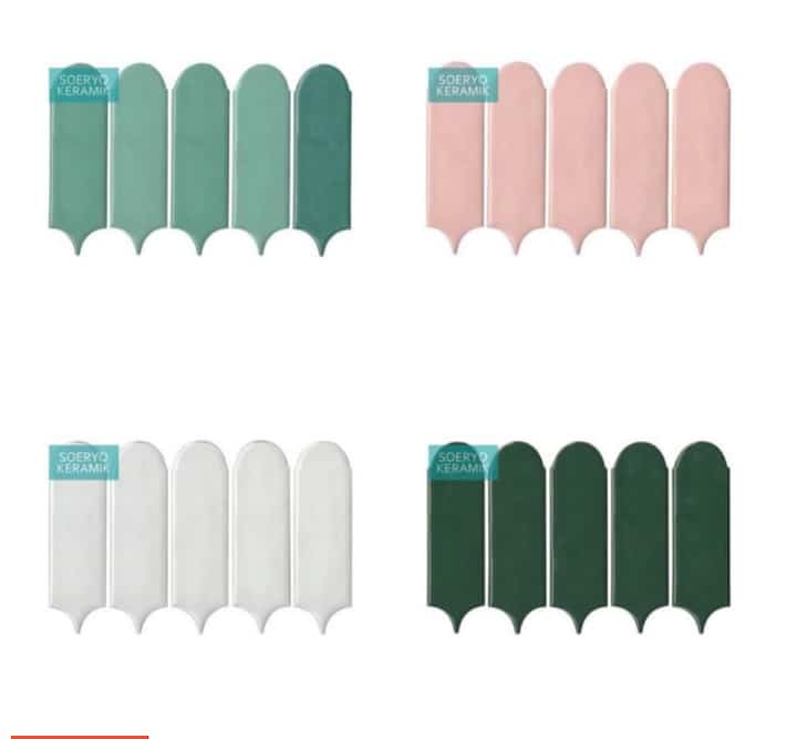 Keramik Dinding Kamar Mandi / Dapur Merak Glossy 31,3x20 cm