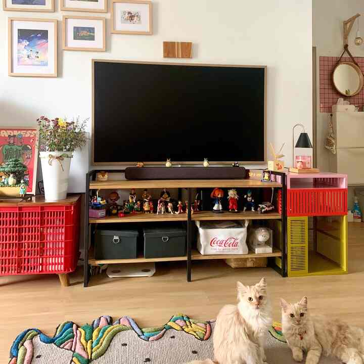 I really like seeing Japanese, earth tone, minimalist houses. But…it only lasted 1 year. Because I can't stand it when I see colorful things. Especially this Ikea Tesammans storage unit...duh 😍😍

In the end, a house is only as comfortable as its occupants. Anything that brings joy & happiness.

#tesammans #ikea #Livingroom #warnarumah