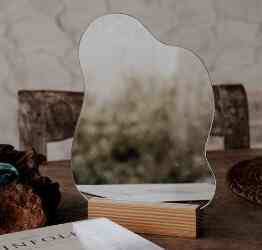 irregular mirror aesthetic mirror kaca estetik cermin korea