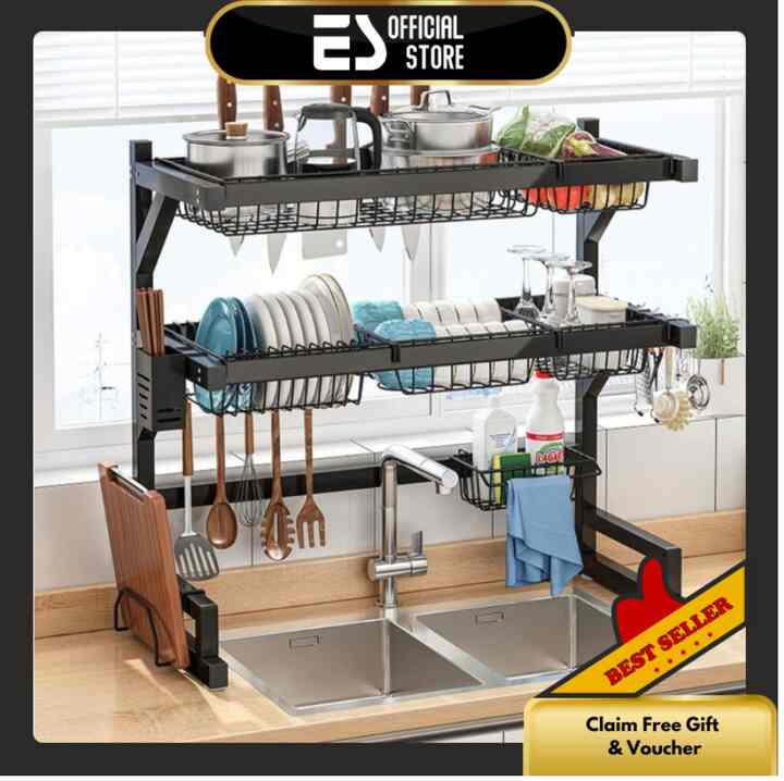 Rak Piring Wastafel Stainless