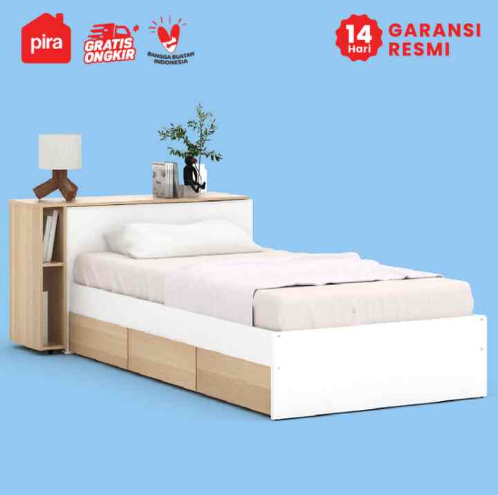  Egha AVA BD100 Divan / Tempat Tidur dengan Meja Sliding