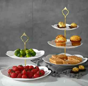 Piring 3 tingkat / piring kue