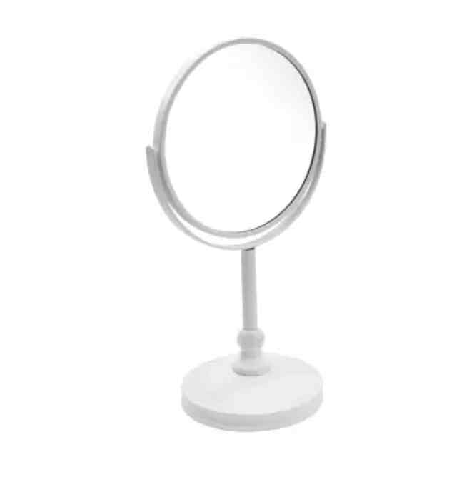 17 Cm Cermin Rias Meja Pembesaran 2x Tn6 - Putih