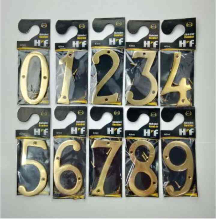 Angka Kuningan Untuk Nomor Rumah