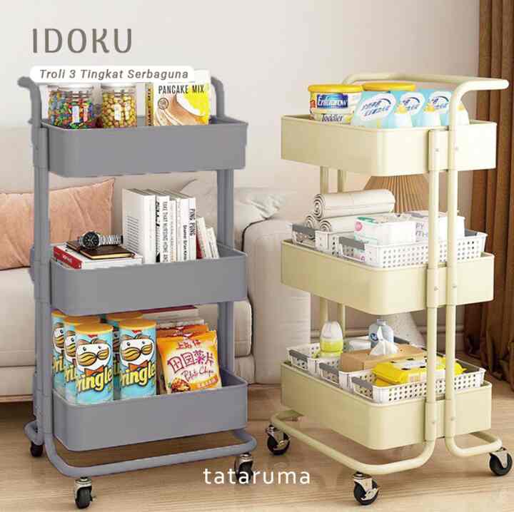Troli Besi Beroda 3 Tingkat