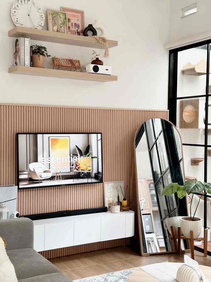 Detail Dekorasi Living Room di Gioia House ☘️

#LivingRoom #DekorasiLivingRoom #HomeDecoration #TinyHouse #70sqm #RuangKeluarga 