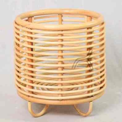Standing Pot Bunga Rotan Parabola Diameter