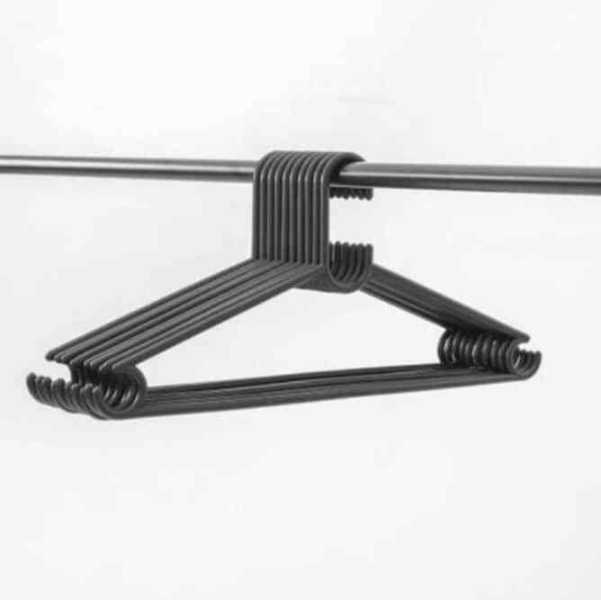 Hanger Baju Plastik Hitam 10 pcs