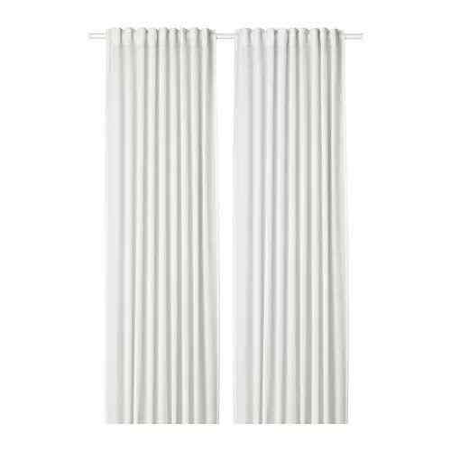 HILJA Gorden, 1 pasang, putih, 145x250 cm
