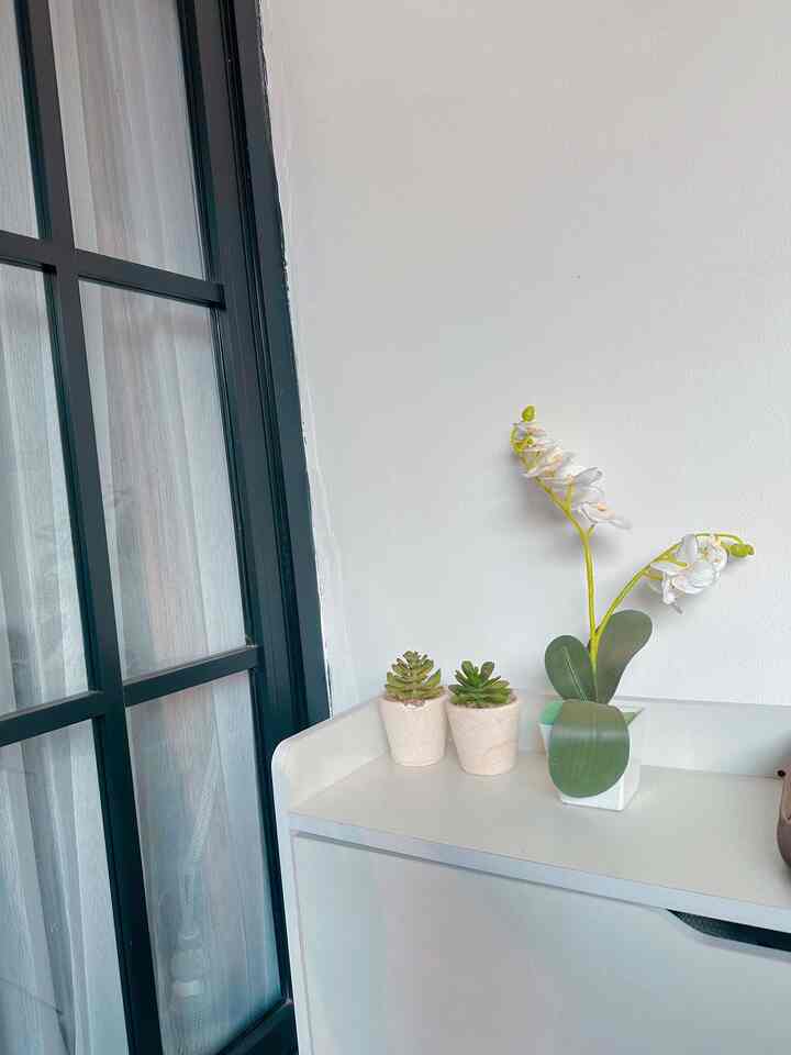 Kamar Tidur Tampak Luar dan Tampak Dalam di ramihouse 🏠

Tampak dari luar menggunakan jendela hitam doff berbahan alumunium agar memberikan kesan klasik dengan design yg minimalis tidak banyak lekukan garis, dipadupadankan dengan batu alam dan hiasan lemari sepatu yang nampak tidak seperti rak sepatu hihi. Dari dalam terdapat kamar tidur cantik dan manis yang bertema japandi

#kamartidur
#minimalis
#japandi
#skandinavian
#Rumah 
#homestagram 
#bedroom
#homedecor
