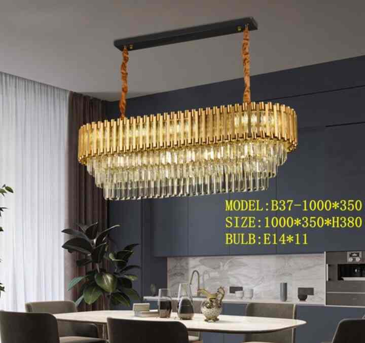 Lampu Gantung Meja Kristal LED Chandellier