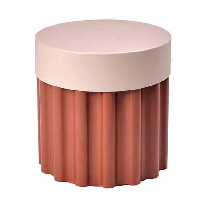 TESAMMANS Side table, red-brown/pink