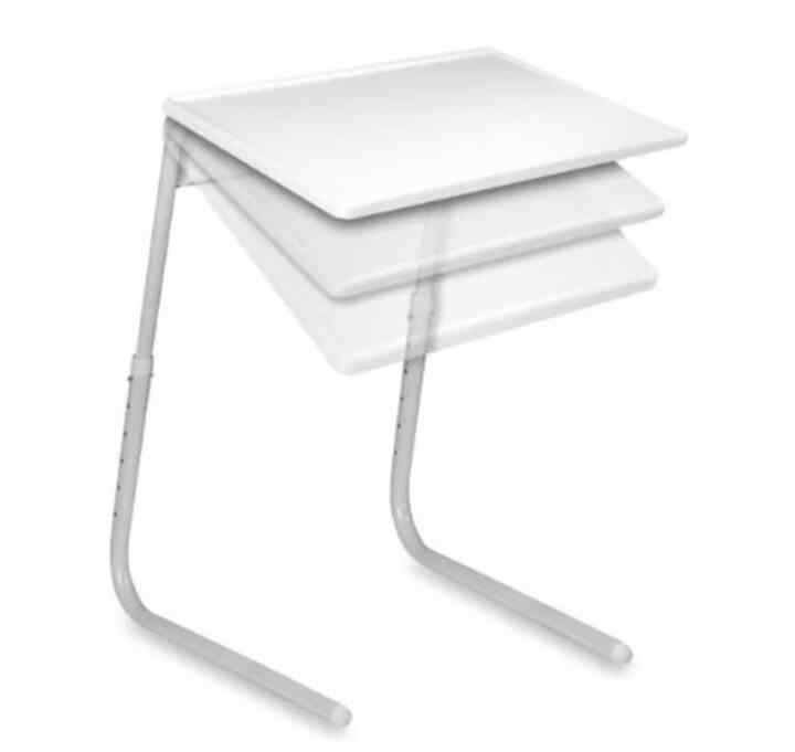 Meja Lipat Laptop Putih