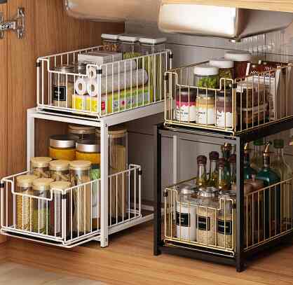 Rak Dapur Bawah Wastafel / Rak Kabinet Lemari Dapur