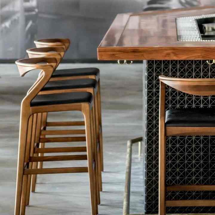Kursi Bar Stool Kayu Jati