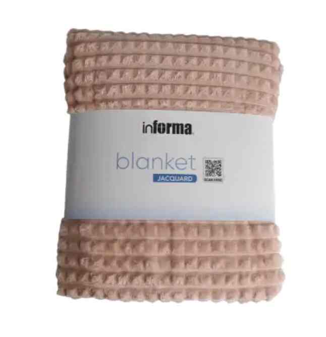 150x200 Cm Selimut Laine Waffle - Peach