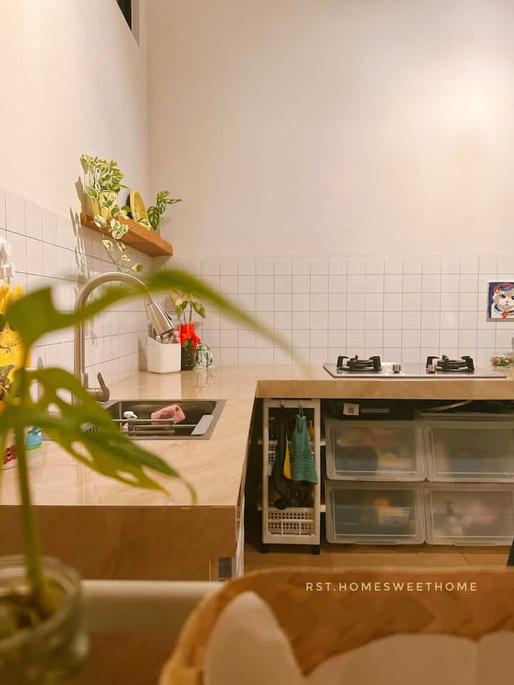 Dapur simple tanpa kitchen set 🫶🏻#dapursederhana #dapurtanpakitchenset