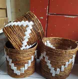 mini loli macrame banana macrame keranjang macrame cover pot