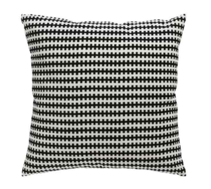 STOCKHOLM Cushion, black/white, 50x50 cm