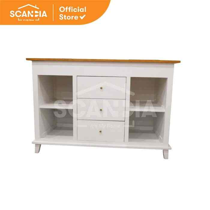 Rak Dapur Bastian Dining Set 120X80X75cm White