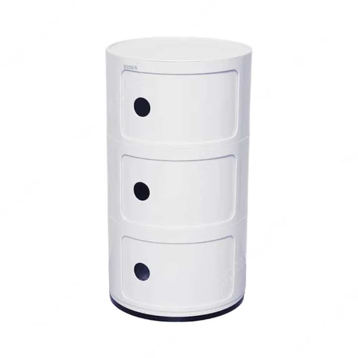 Stora Laci Penyimpanan 3 Tingkat Pintu Geser Round