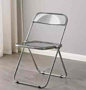 Acrylic Colorful Foldable Chair Modern