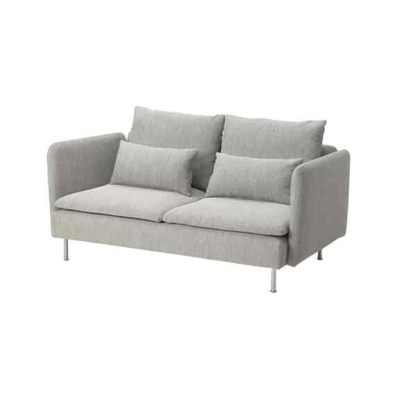 SÖDERHAMN Sofa 3 dudukan ringkas, viarp krem/cokelat
