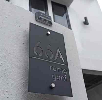 Nomor Rumah Akrilik Minimalis Modern Doff Elegan